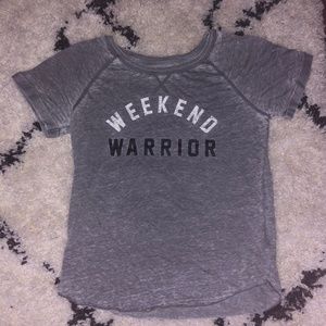 "Weekend Warrior" Graphic Tee - Large